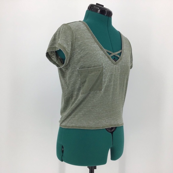 Jack by BB Dakota Cross My Heart Burnout Tee, S - Picture 11 of 16